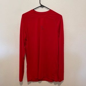 ARC'TERYX Men's Medium Red Long Sleeve Base Layer Shirt Hiking Outdoors